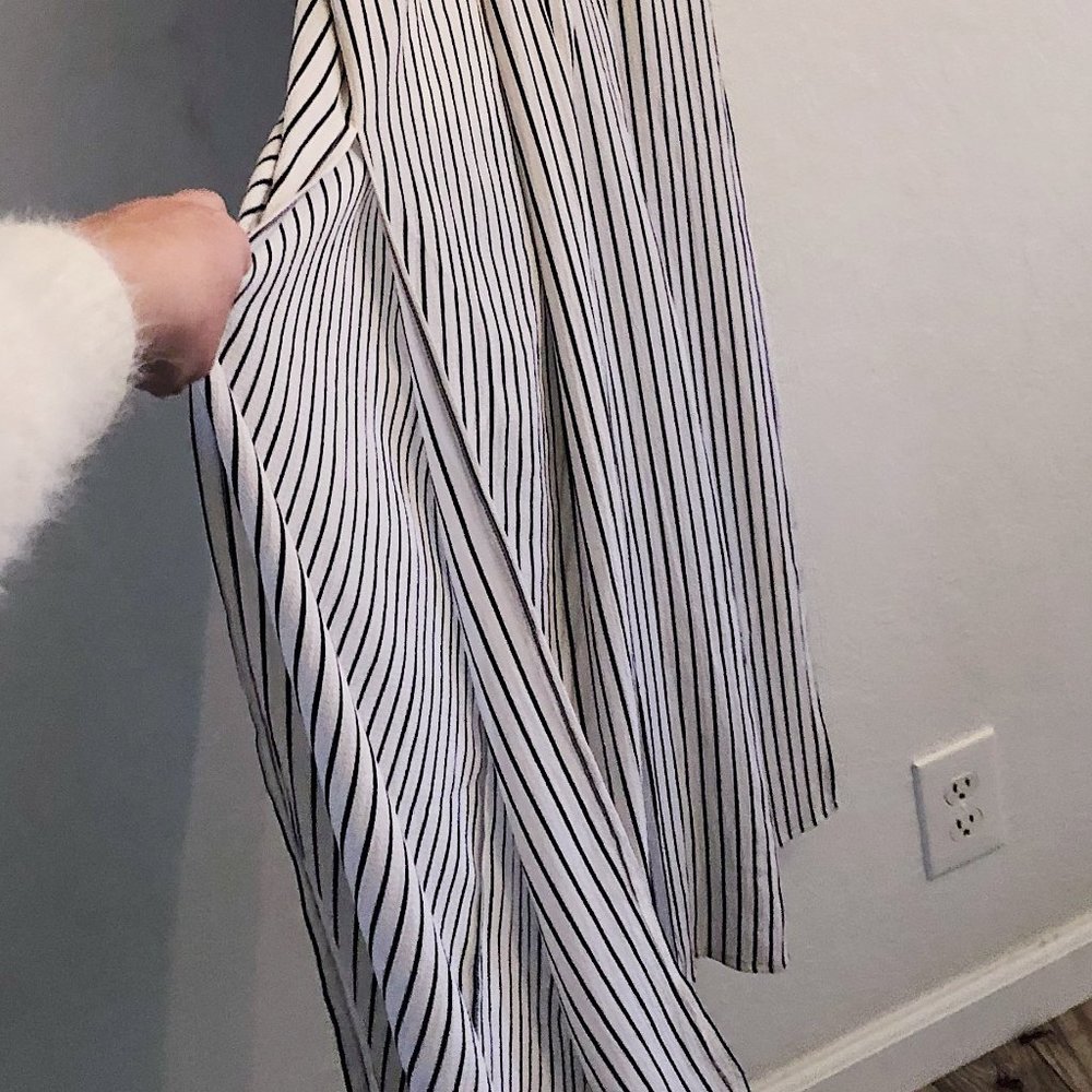 Asos Parallel Lines Plunge Front Stripe Jumpsuit S - image 7